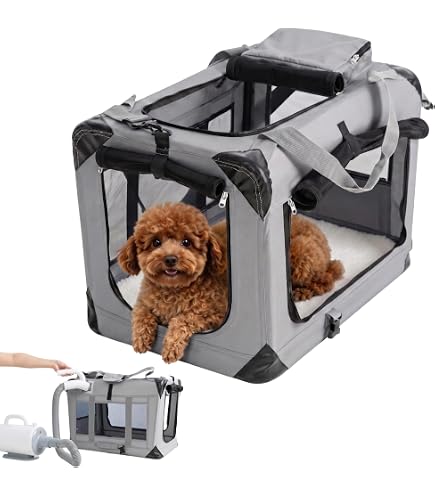 PETSFIT ソフトクレート 折りたたみ式 犬用キャリー Amazon.co.jp: Petsfit 犬用ソフトクレート 折りたたみ ソフトケージ
